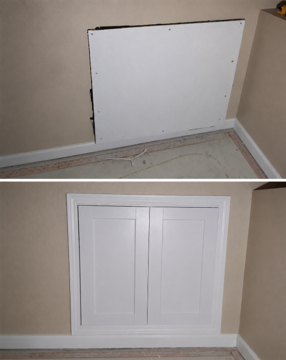 Custom built-in cabinet doors